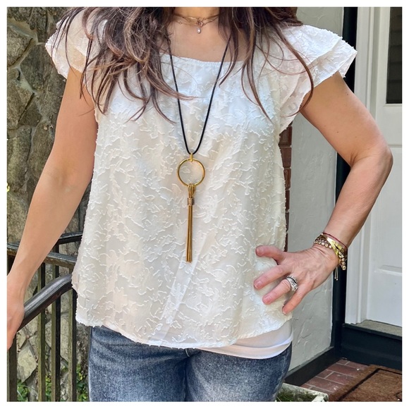 Paris Leather Chain Drop Necklace - Picture 6 of 7